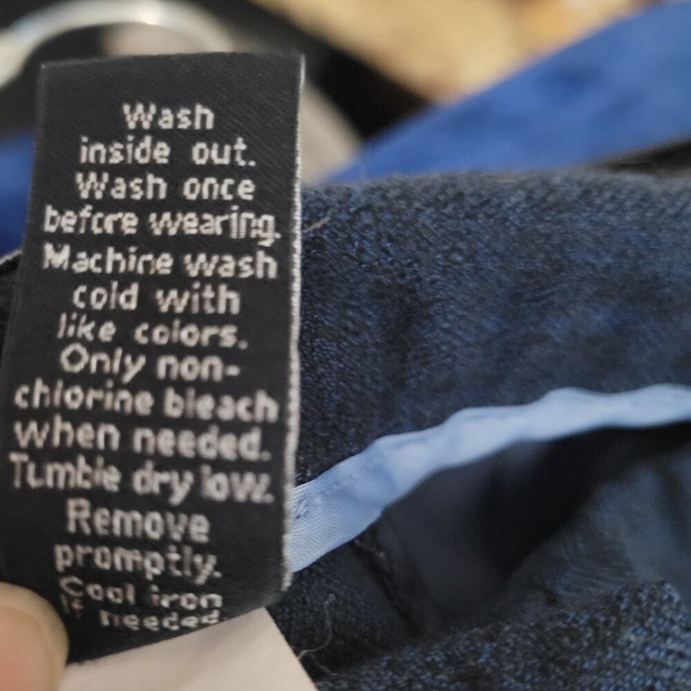 Apt. 9 Modern Fit Pants blue sz 12 stretch Rayon corpcore classic workwear EUC - Picture 13 of 14